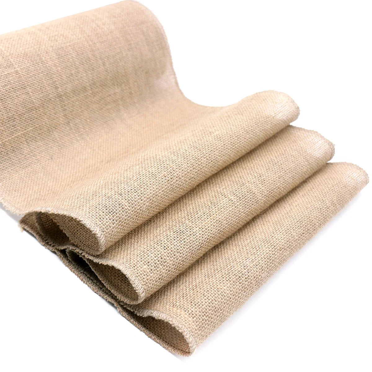 Rustic field-style linen table runner