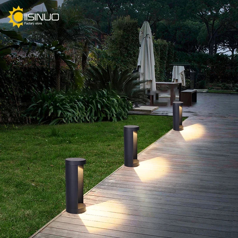 Waterproof floor lamp for outdoor garden lighting and park - H20CM / warm white