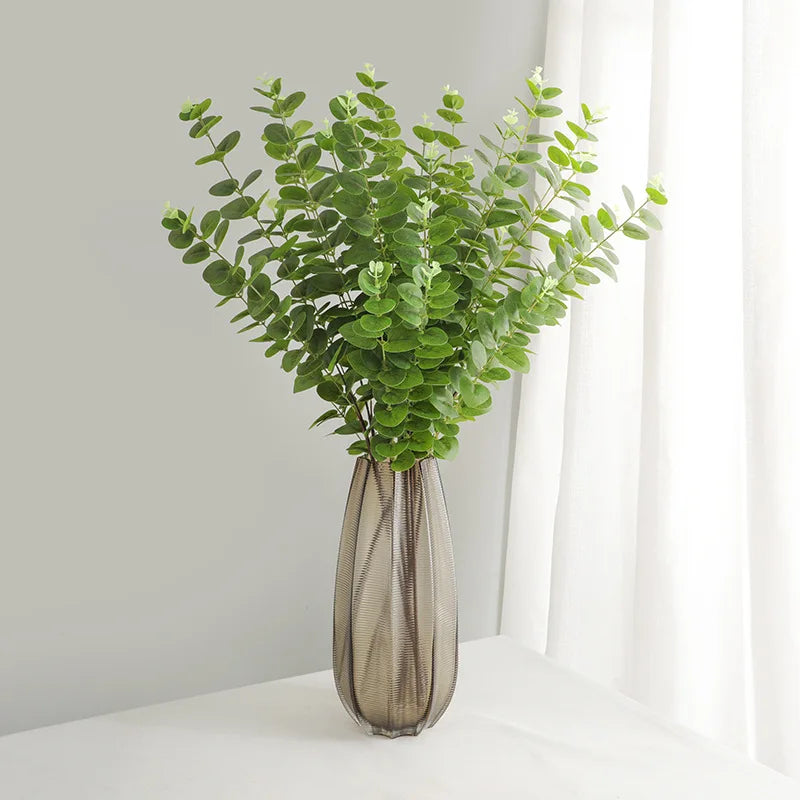 Artificial plant branch in eucalyptus for interior decoration and garden