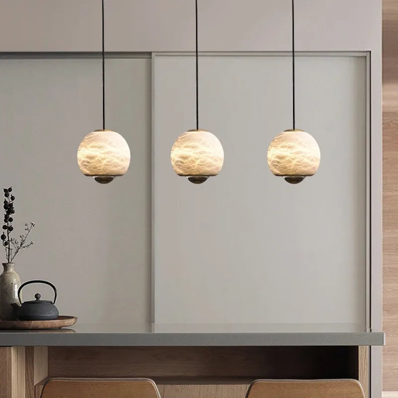High end Nordic postmodern design bedside lamp, Spanish marble entry balconyy small during lamp, industrial style restaurant - view 3