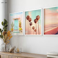 Nordic wall art landscape beach cactus interior decoration