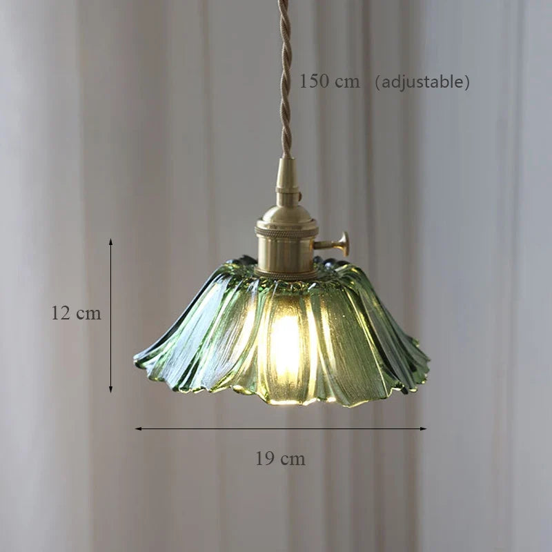 Pendant in decorative glass modern Japanese style - 1 / Robot Bulb Included