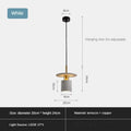 Creative terrazzo chandelier for minimalist restaurant and shop - White / Warm White