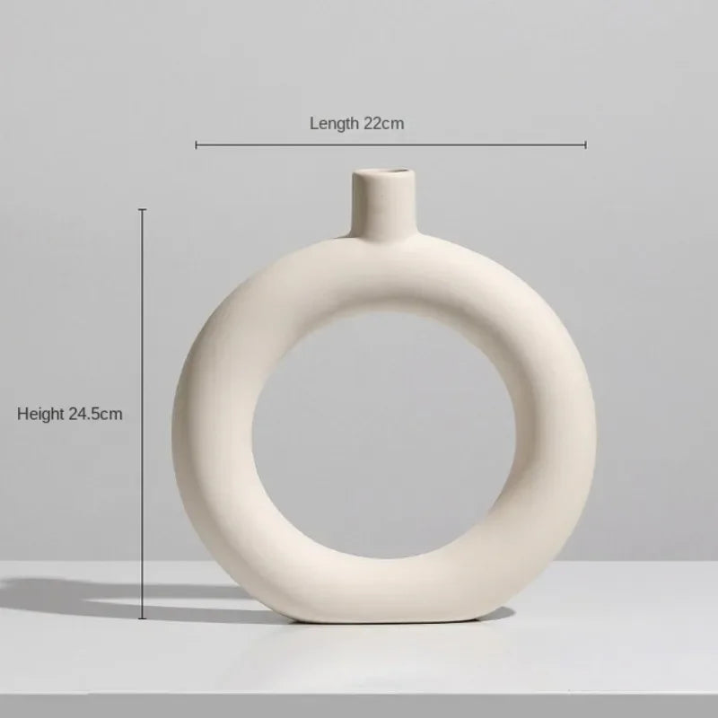 Modern ceramic vase for dried flowers interior decoration - 2
