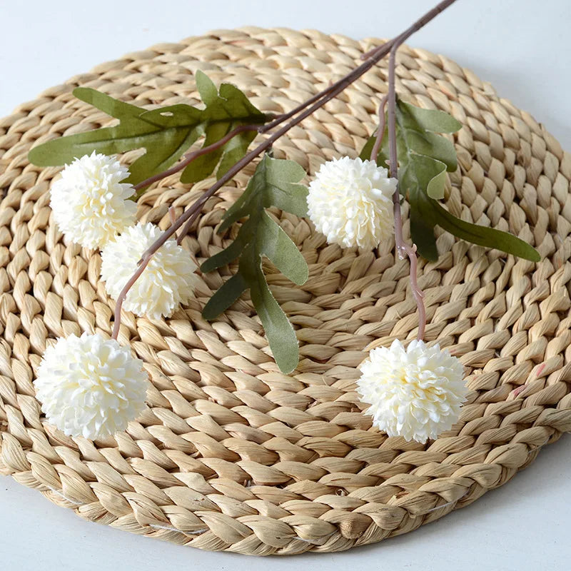 5 dandelion heads artificial flowers for wedding decoration party - view 4