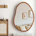 Decorative wall mirror large format in solid wood - 74,3 x 110 cm