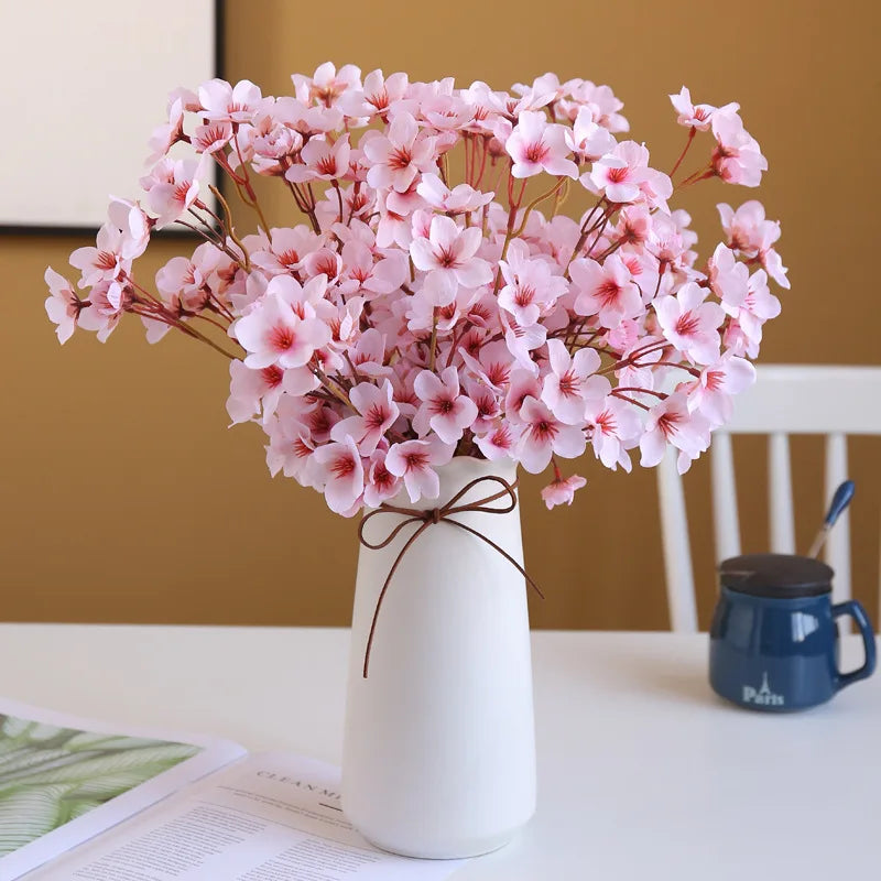 Artificial cherry flowers for decoration wedding DIY and garden - view 2
