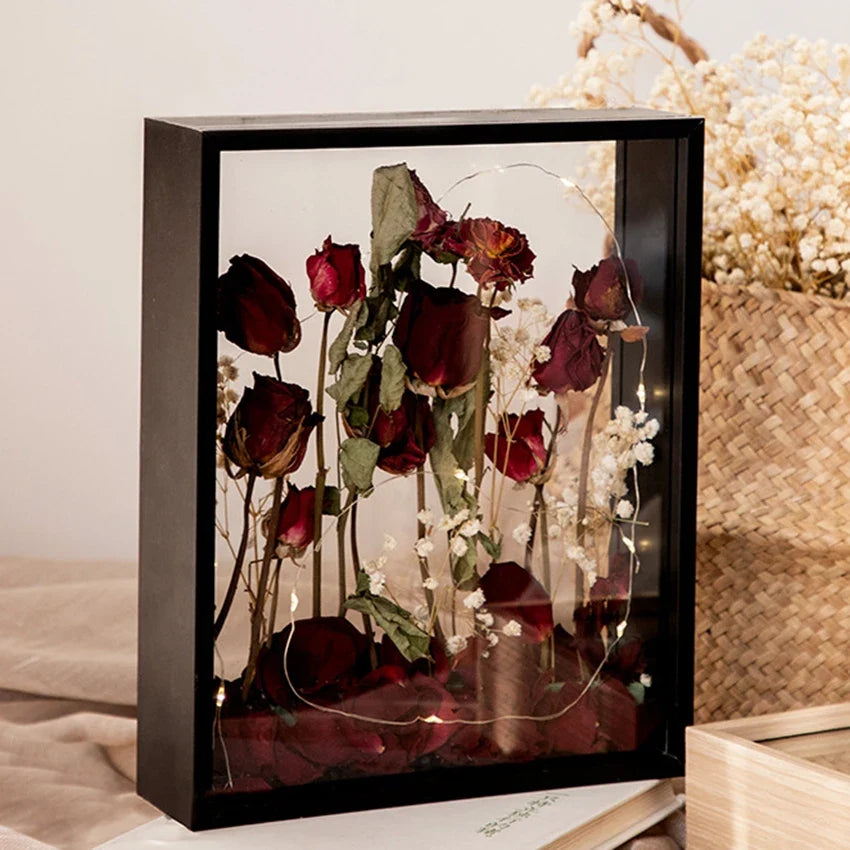 3d photo frame with flowers for wedding decoration - view 3