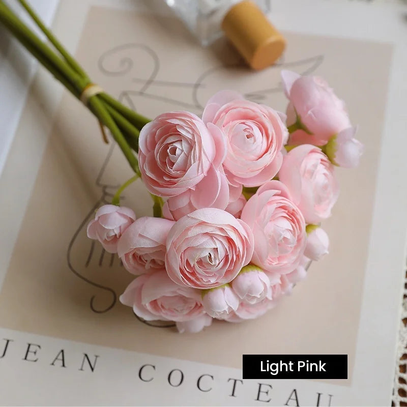 Bouquet of artificial flowers for wedding and decoration - Light Pink