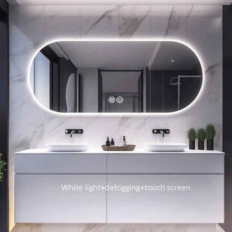 Intelligent elliptic mirror light anti-foam three colors wall - 50x70cm 1