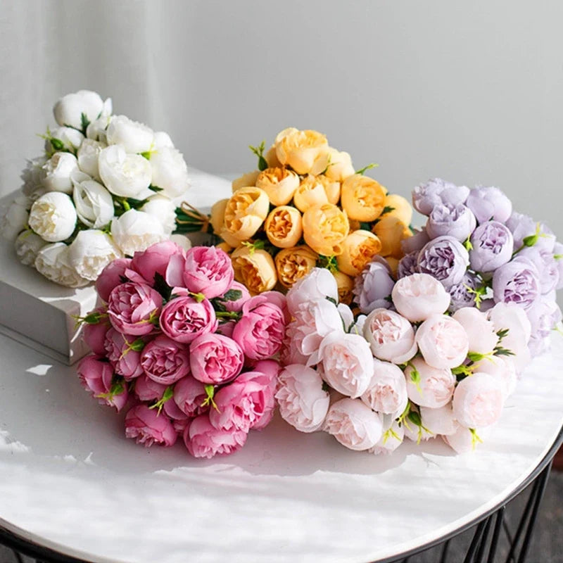27 artificial peonies heads for wedding decorations and DIY - view 3