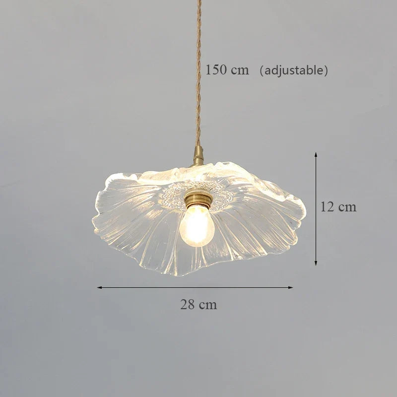Pendant in decorative glass modern Japanese style - 6 / Robot Bulb Included