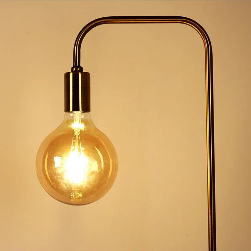 Retro brass floor lamp led minimalist creative design - view 5