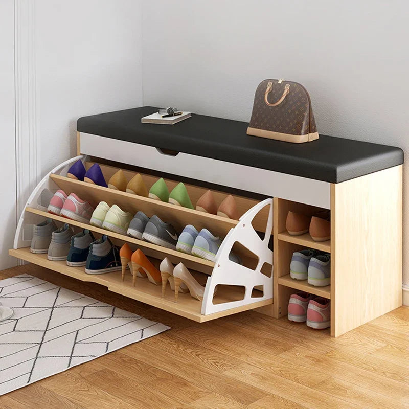 Japanese design vertical storage cabinets for modern shoes