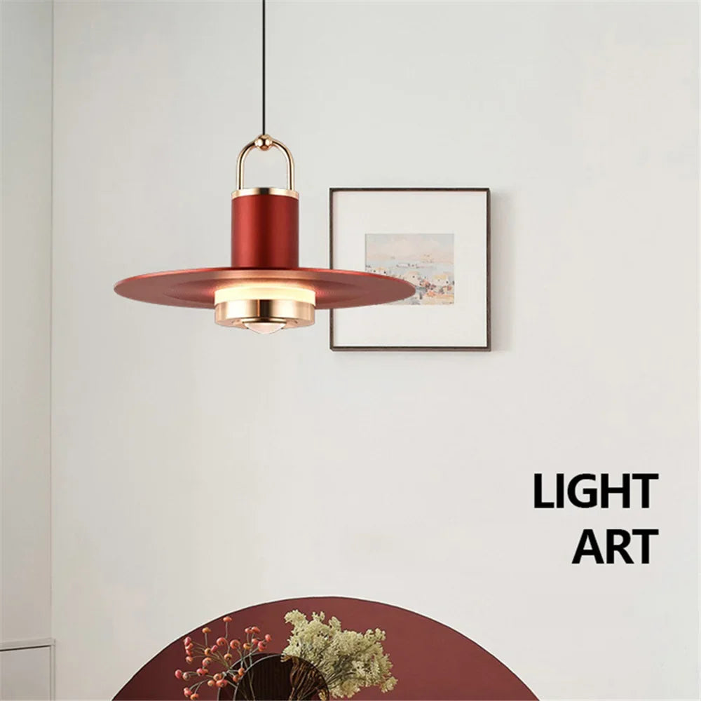 Modern metal pendant light for elegant interior lighting - view 3