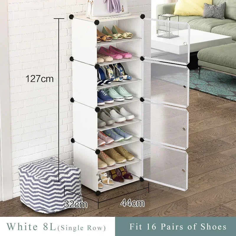 Multifunction shoe shelf for better storage - Blanc8