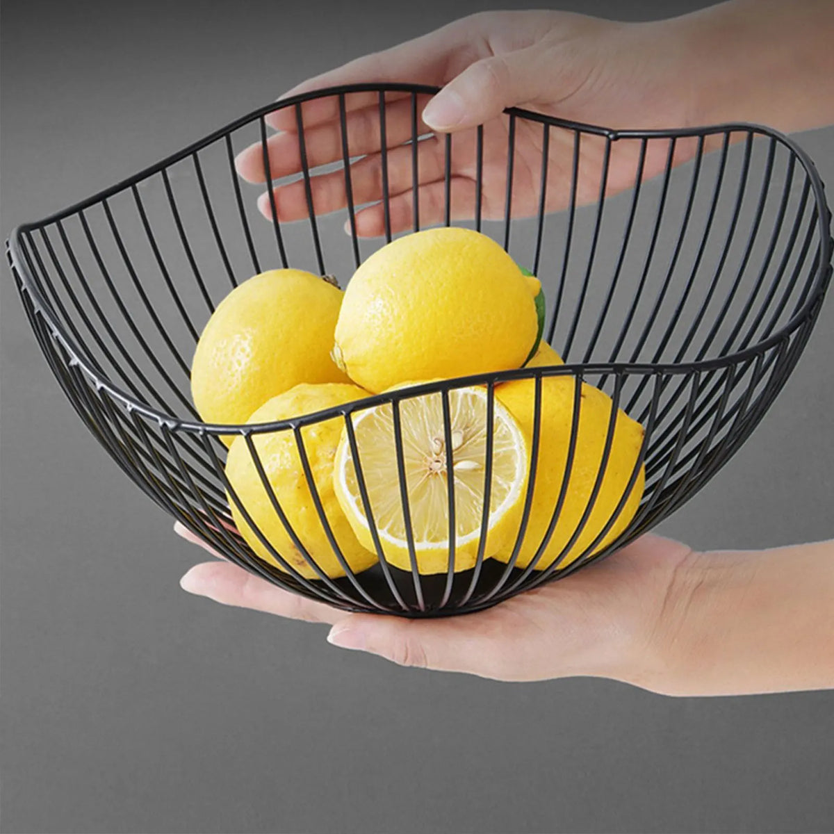 Metal fruit baskets for kitchen and dessert storage - view 6