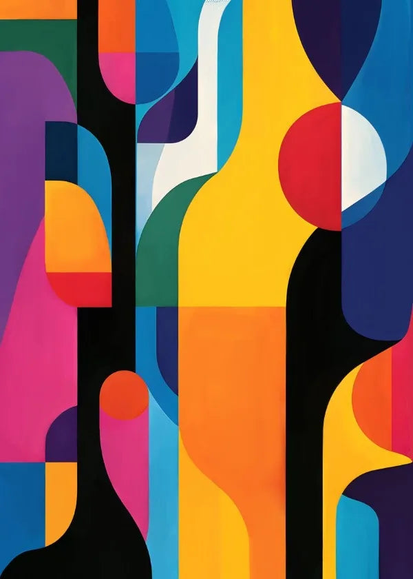 Abstract painting for elegant wall decoration - 60X80cm Unframed / 3