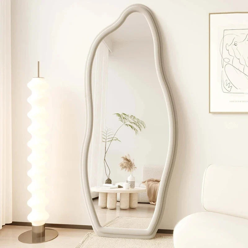 Decorative mirrors corrugated wall design Nordic aesthetic style - view 3