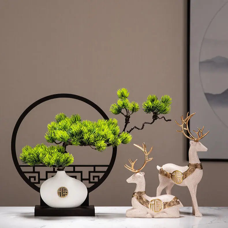 Bonsai pine table ornament for modern decoration - view 5