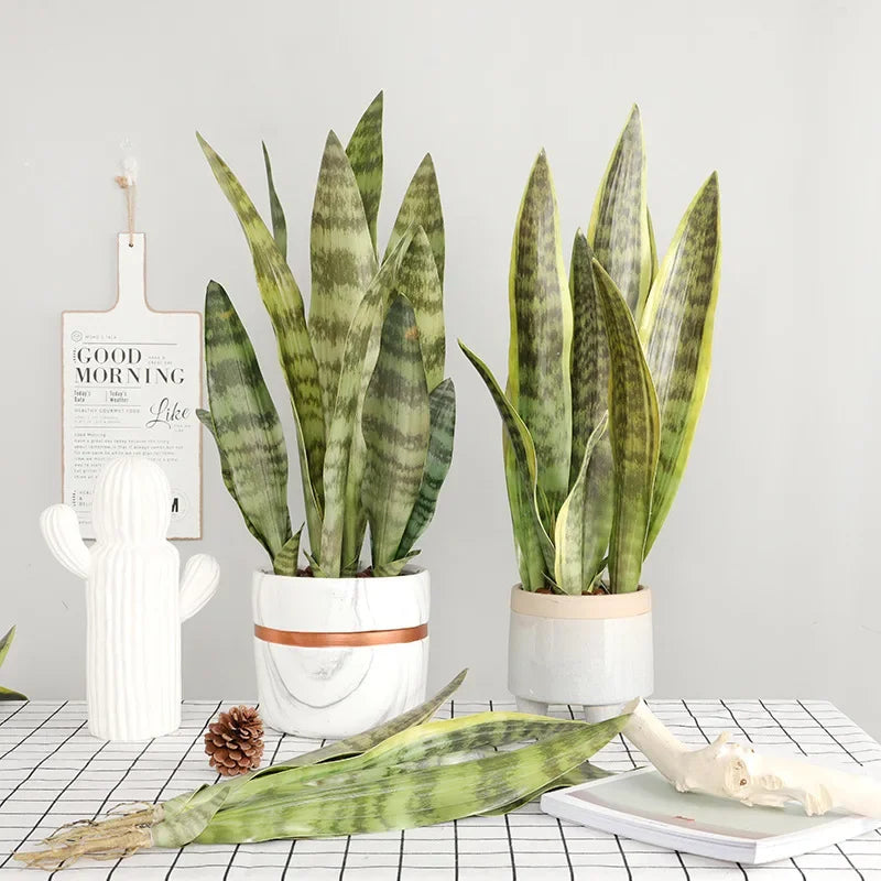 3 branches of artificial plants for interior and exterior decoration - view 2