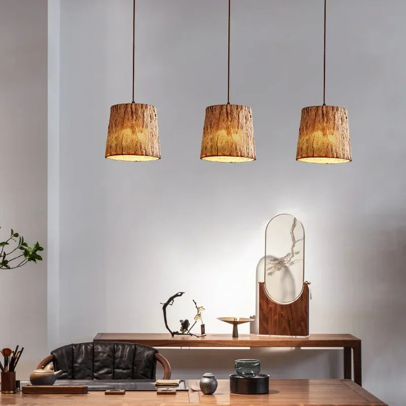 Hanging wooden imitation Japanese style wabi sabi retro decor - view 4