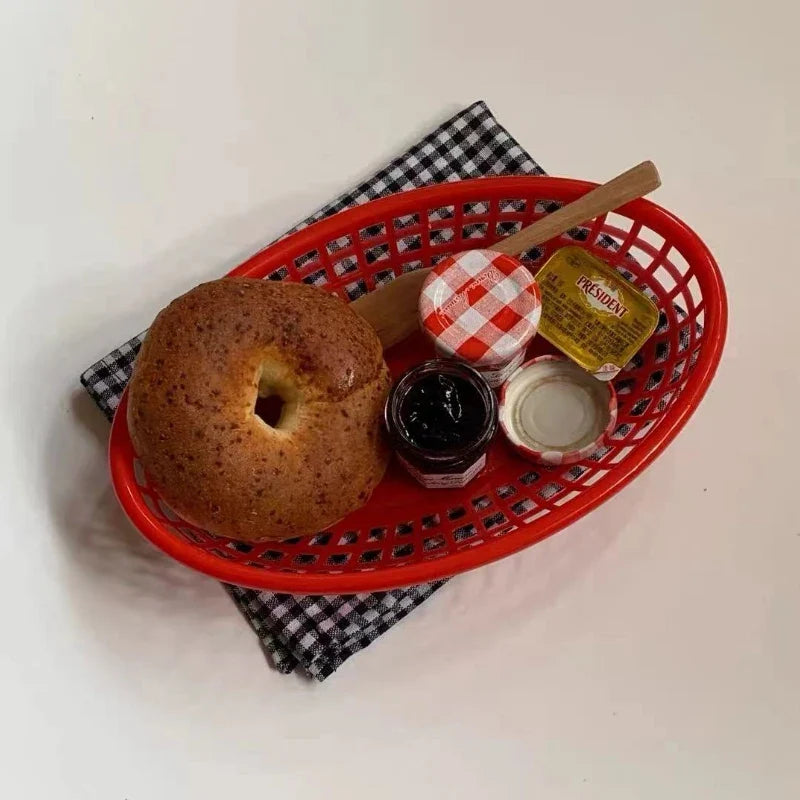 Plastic oval basket for food and decorative storage - view 3
