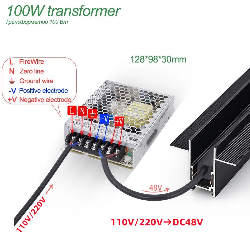 Intelligent voice-controlled lamp with integrated lighting - Tmall Intelligence / 1pc 100W Powersupply