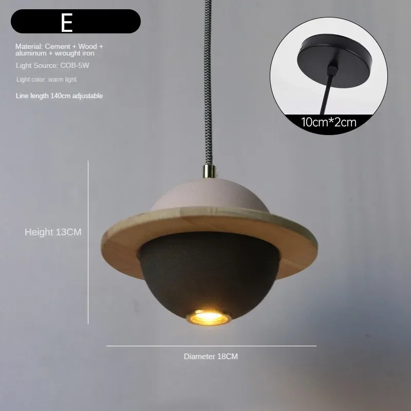 Modern chandelier with creative design led for children - E / Lampe chaude