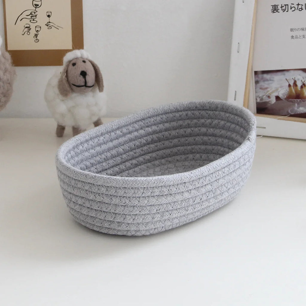 Multifunctional storage baskets for children's desks and toys - Grey / S