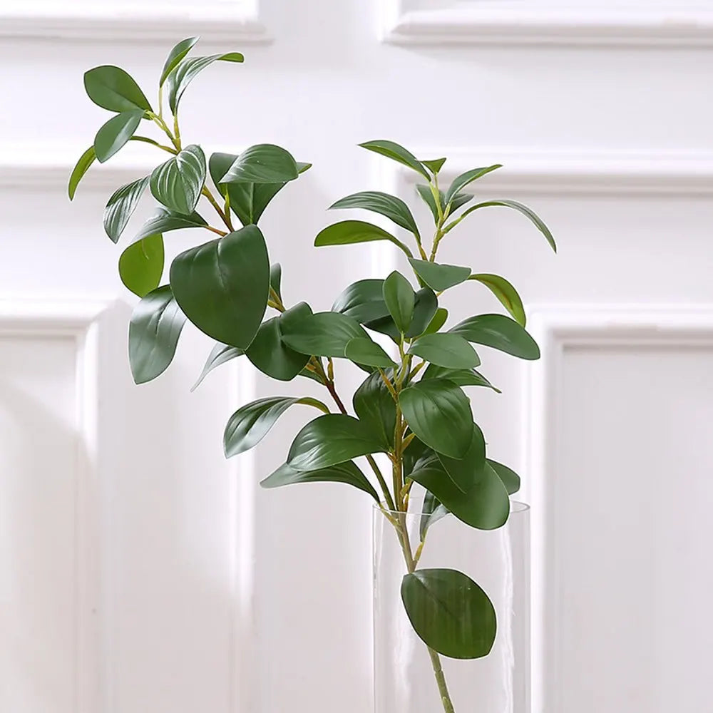 3d realistic decoration of artificial branches and leaves