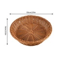 Wicker basket wall storage organizer woven for vegetables - S3 33x9cm / As Shown In Photo