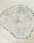 Abstract Tree Rings Canvas Poster for Decoration, Design 10 - 60X80cm Unframed / 10