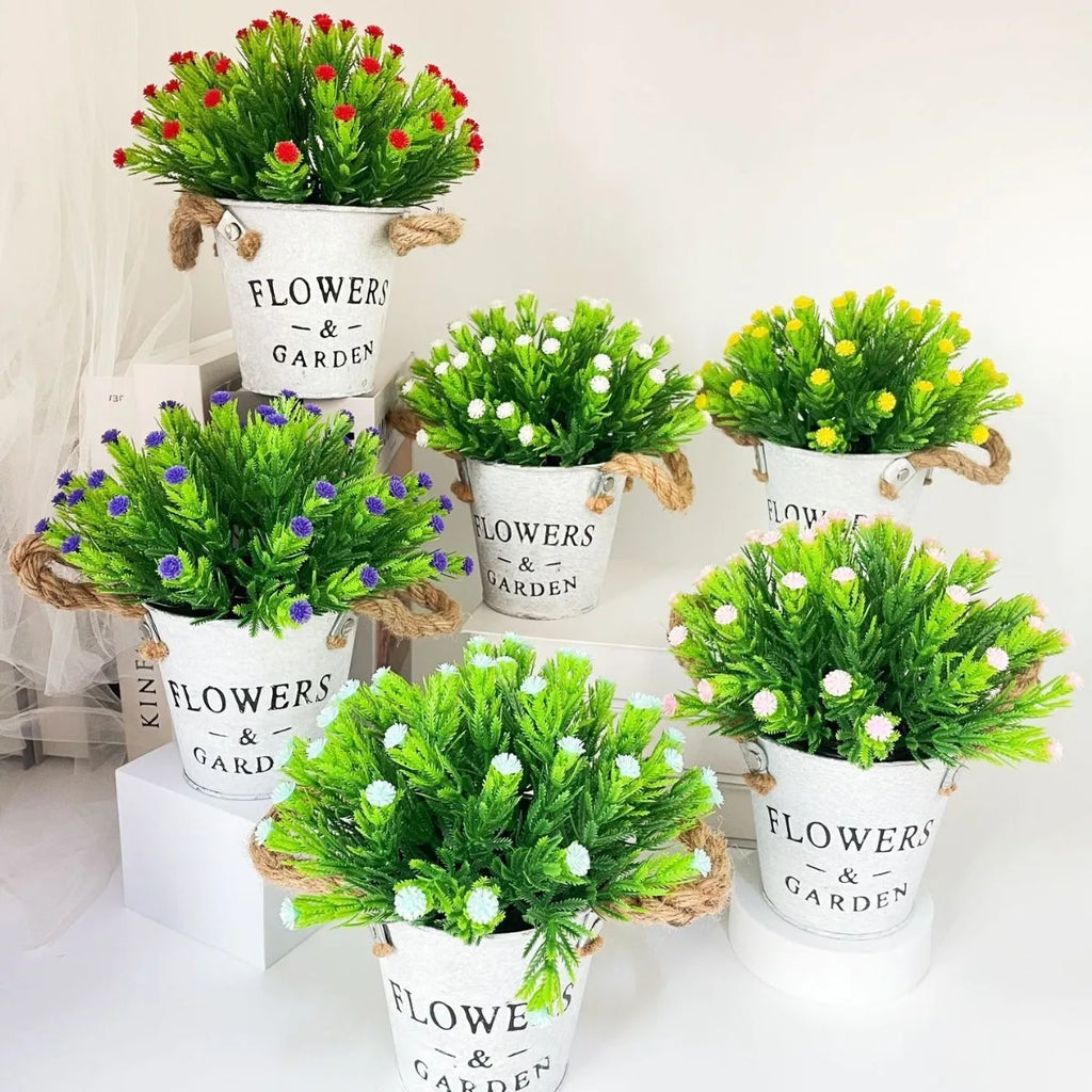 Artificial flower in pot for creative and festive decoration - view 2