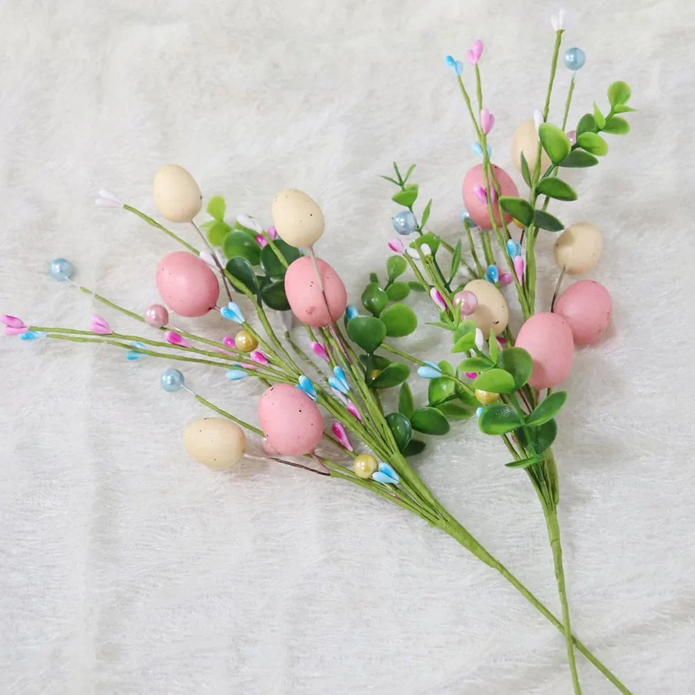 Decoration egg artificial flowers foam for Easter diy