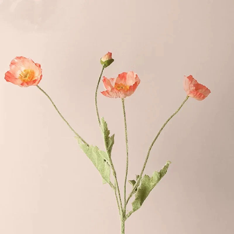 Artificial poppie flowers for wedding and interior decoration - view 5