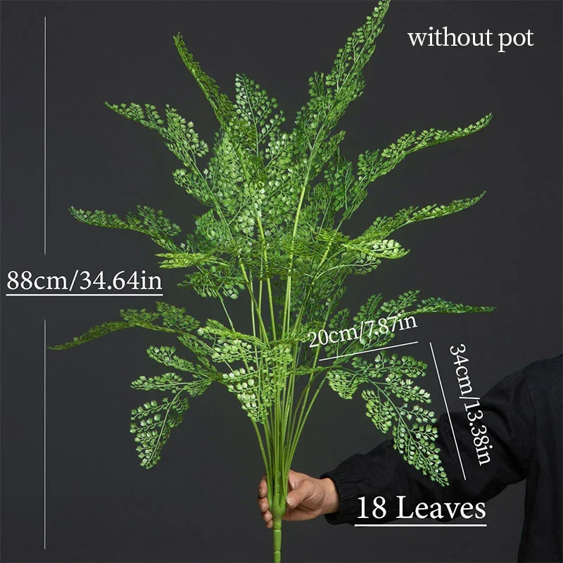 Artificial tropical palm large leaves for interior and exterior decoration - B
