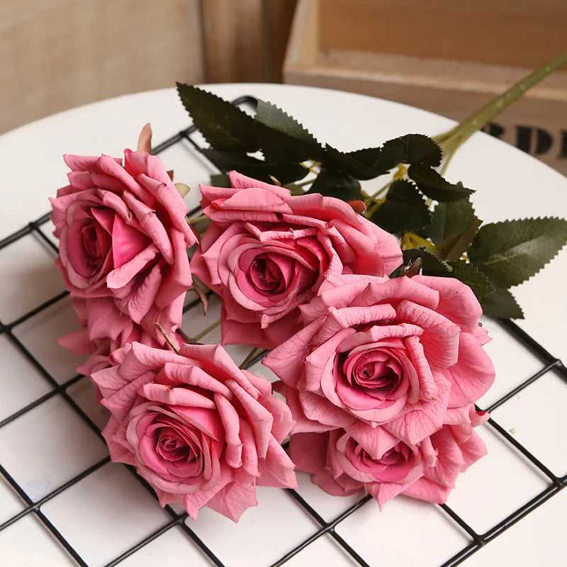 Bouquet of artificial rose wines for interior and exterior decoration - view 5
