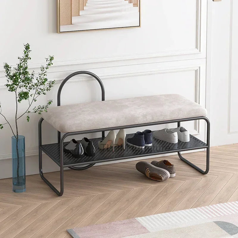 Minimalist storage bench for footwear and storage - view 4