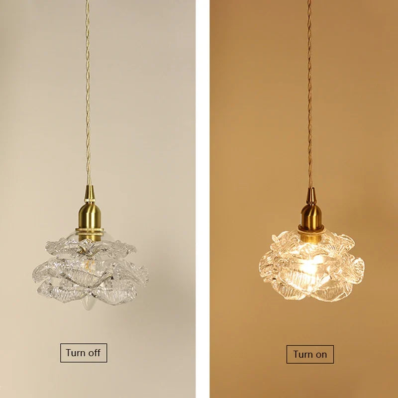 Romantic vintage glass chandelier for elegant interior - view 6