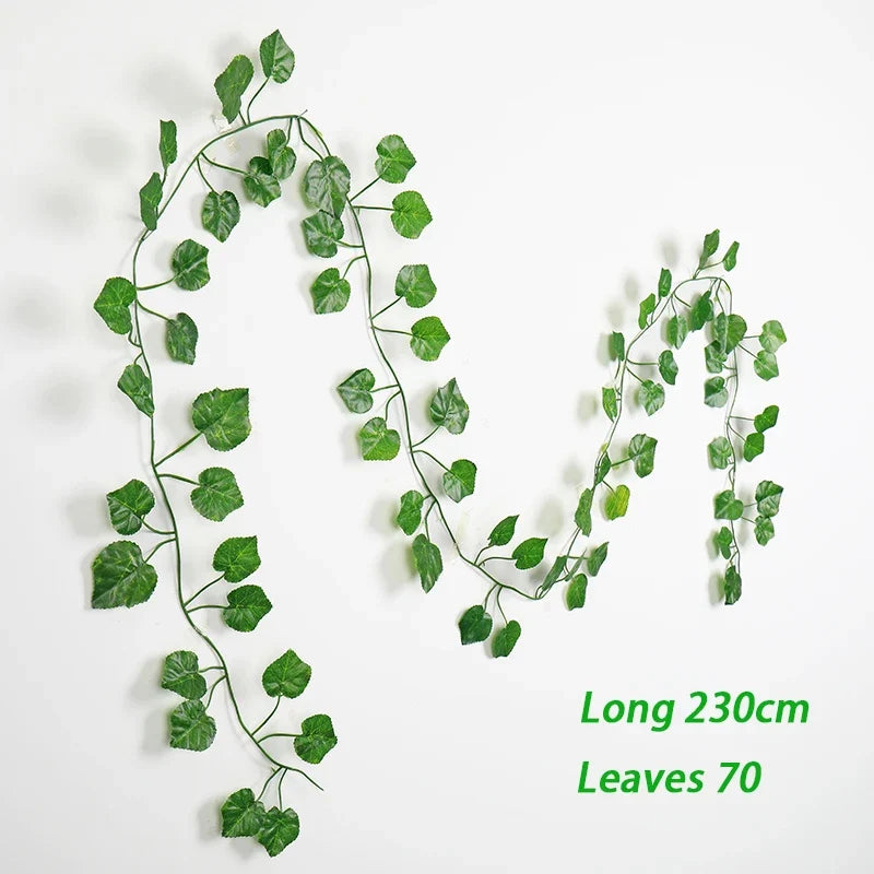 Artificial plant suspended ivy for wall decoration and wedding - Vine Leaves 7