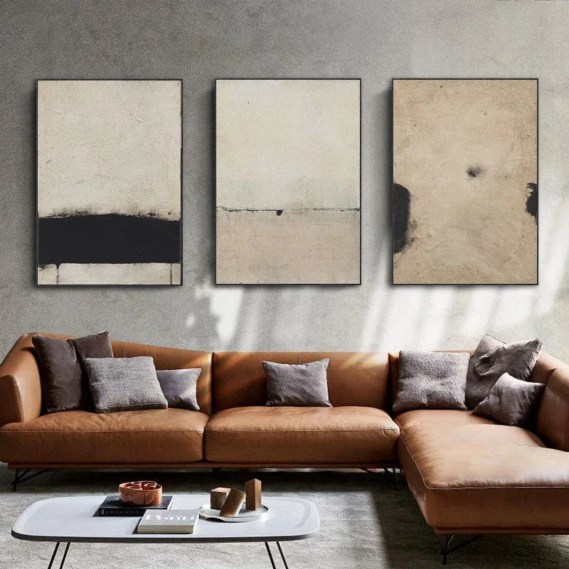Large abstract murals textured for modern decoration - view 2