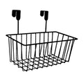 Over the closet door, organizer, basket, grid, storage baskets with hooks, wire - black