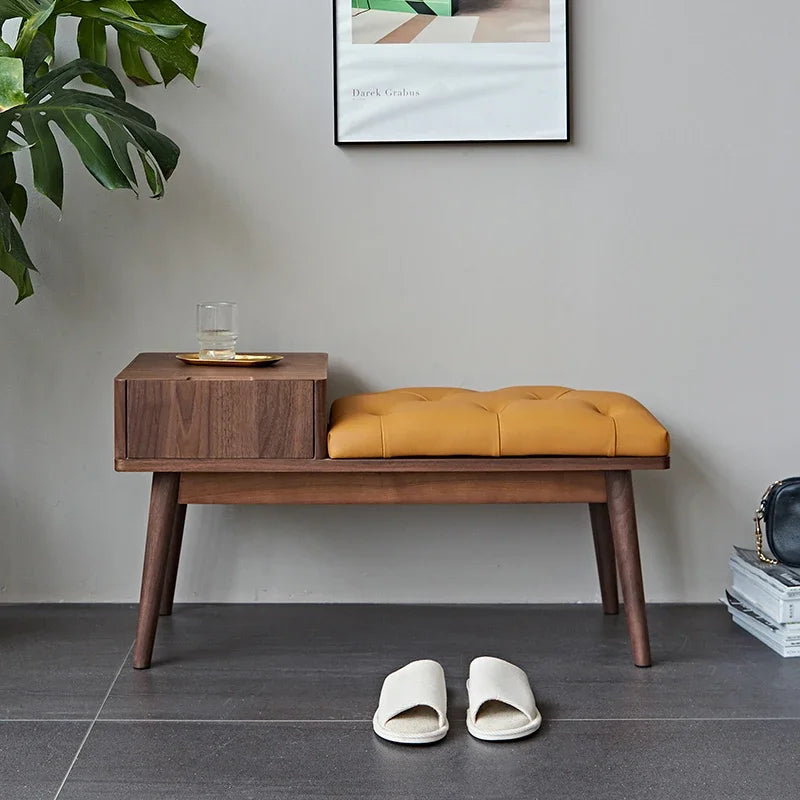 Nordic changing stools with modern design storage - view 2