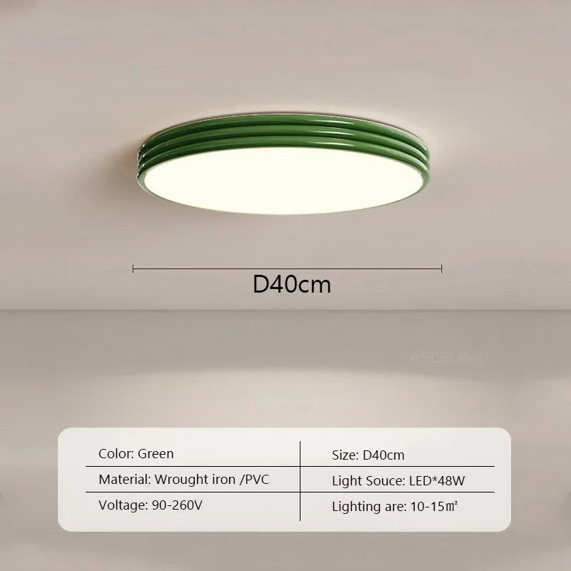 Nordic LED ceiling lamp medieval design for interior decoration - G40CM / Trichromatic Light