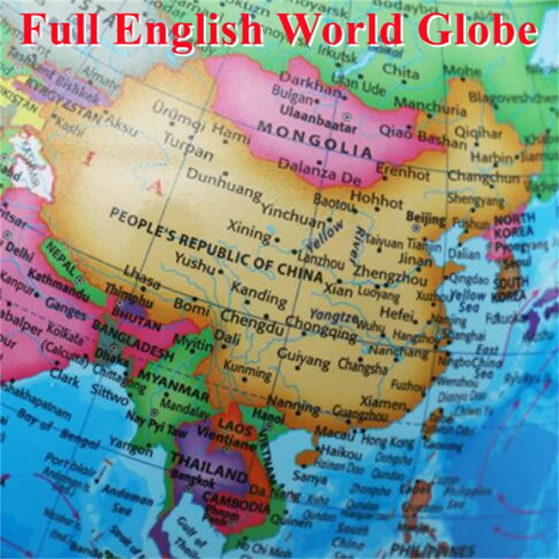 Luminous English globe with HD printing and 360 degree rotation - view 4