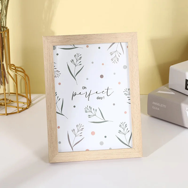 Photo frame in modern wood for interior decoration - 5 / 10,2 x 15,2