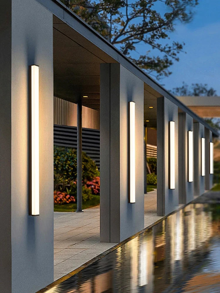 Modern led wall sconce waterproof for outdoor garden