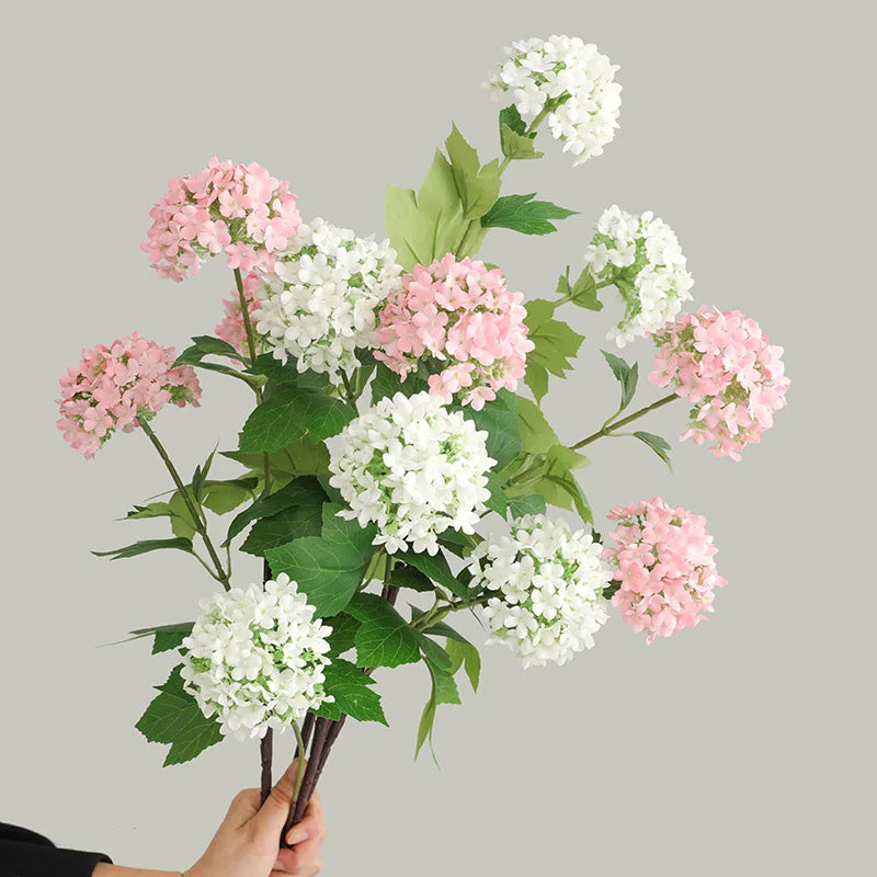 Bouquet of artificial silk hortensias for wedding decoration - view 3
