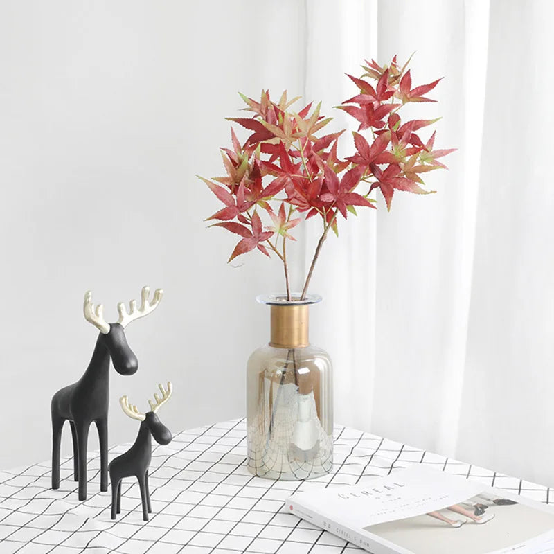 Artificial maple branches for wedding and interior decoration